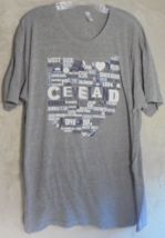 Cleveland Mens 2XL Tshirt Gray American Apparel The Track Shirt Gray Tee - £9.29 GBP