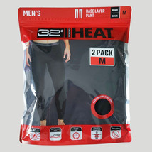 32 DEGREES Men&#39;s 2-Pack Performance Lightweight Thermal Base Layer Legging Pant - £20.00 GBP