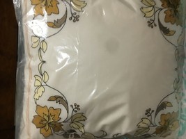 Waverly "Felicite Persimmon Emboridery Deco Pillow" 18"sq Reversible Ticking New - $54.44