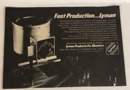 1976 Lyman Bullet Caster Vintage Print Ad Advertisement pa19 - £6.17 GBP