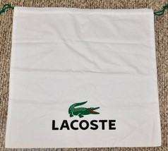 Lacoste Dust Bag Large Travel Handbag Storage Cotton 23.5&quot; x 23&quot; New - £10.09 GBP