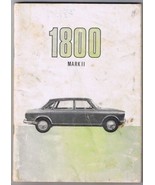 British Motor Corporation BMC 1800 Mark II Handbook 1968 - $22.04