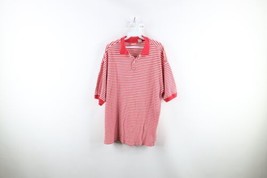 Vintage 90s Gap Mens Large Faded Striped Short Sleeve Collared Polo Shirt Cotton - £27.22 GBP