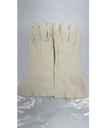 1KAYSER  50’s Gloves Ivory Velour Size 7 1/2 Made In USA - $26.38 CAD