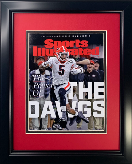 Primary image for Georgia Bulldogs 2021 National Champions Sports illustrated Cover Framed