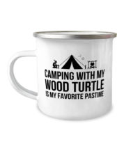 Wood Turtle Camping Mug, Funny Wood Turtle Camper Mug, Stainless Steel Reptile  - £14.34 GBP