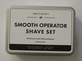 Men&#39;s Society Smooth Operator Shave Set Handmade Small Batch Production - $34.15