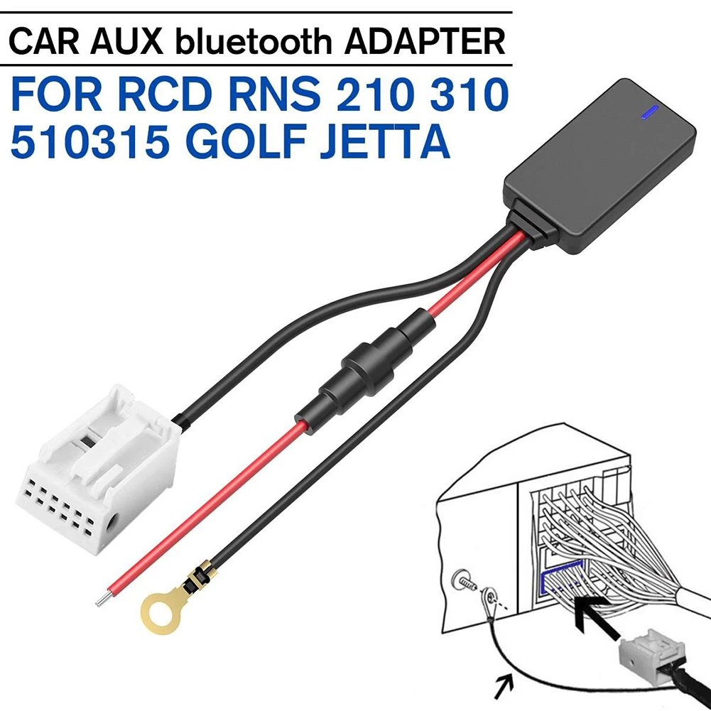 Car Aux Bluetooth Adapter AUX Cable Adapter For Golf/R32 2004-2011 For Tiguan - £15.78 GBP