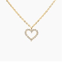 CANNER Real 925 Necklace for Women Trendy Heart Shaped Necklaces Pendant Choker  - £19.18 GBP