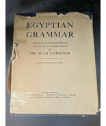 1964 Égyptien Grammaire Introduction To Étude Hiéroglyphes 3rd Édition G... - $1,050.14 MXN