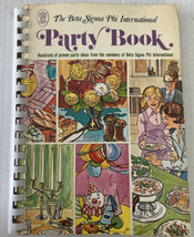 The Beta Sigma Phi International Party Book Vtg Sorority Cookbook 1973 - £15.88 GBP