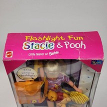 Vintage 1997 Flashlight Fun Stacie &amp; Pooh Barbie Doll Mattel New In Box # 19669 - £36.35 GBP