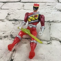 S.C.G. Power Ranger Figure Red Yellow Sword Vintage - $11.88