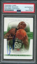 2004-05 Fleer Genuine #18 Antoine Walker Signed Card AUTO PSA Slabbed Boston Cel - £79.92 GBP