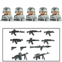 5PCS America Army Combat Uniform Special Forces Figures Building Blocks ... - £25.02 GBP