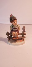 1938 W.GOEBEL HUMMEL #111 3/0 Wayside Harmony Boy on Fence West Germany TMK-2 - $12.59