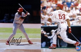 BOBBY ABREU &amp; MARLON ANDERSON AUTOGRAPHED SIGNED PHILLIES 8x10 PHOTOS w/... - £15.92 GBP