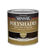 Minwax PolyShades Wood Stain + Polyurethane Finish � � Pint, Classic Black, - €21,14 EUR