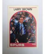 1989-90 NBA Hoops - Larry Brown #102 Autograph Signature Card - $20.51 CAD