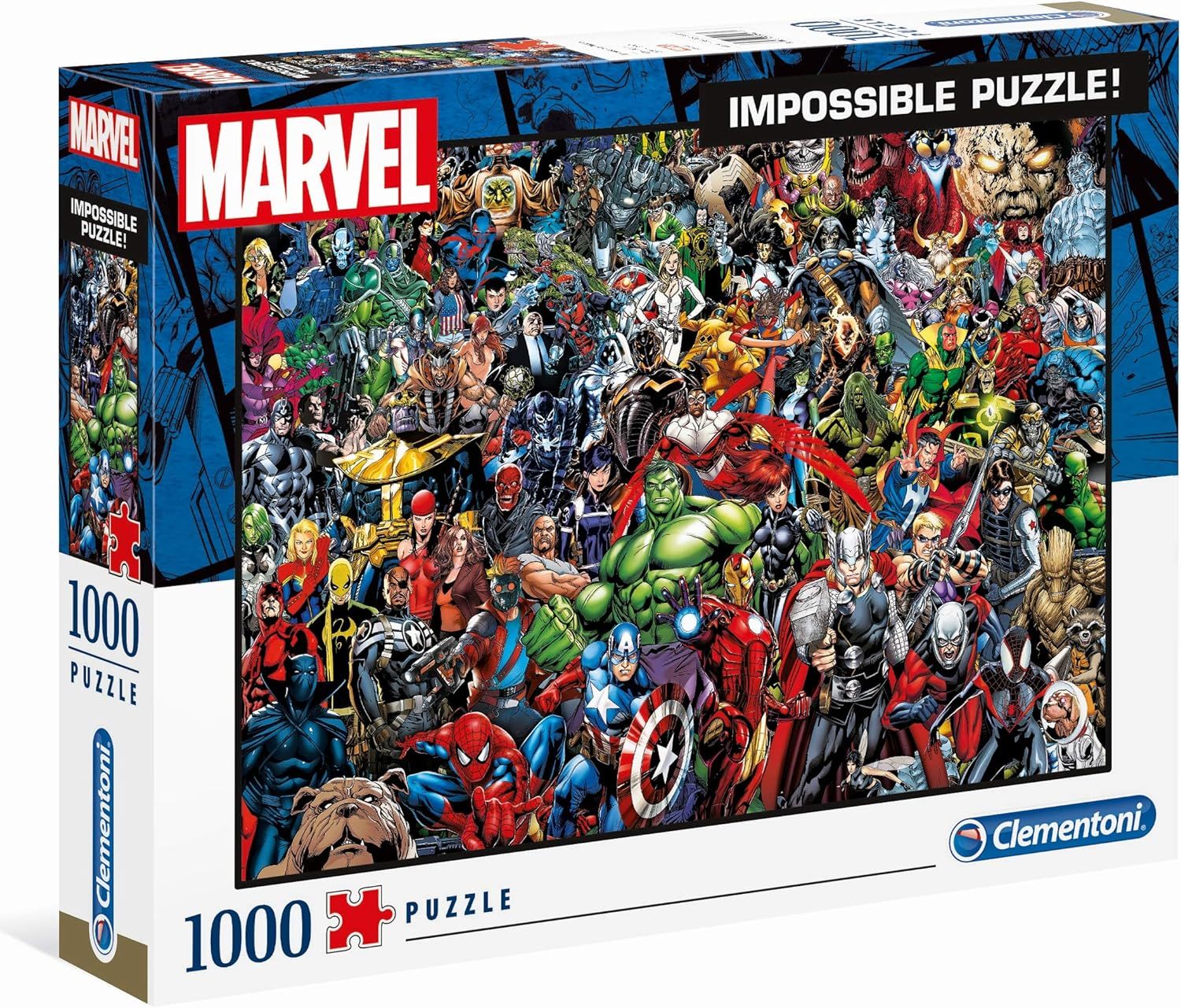 Clementoni 39411 Clementoni-39411-Impossible Puzzle-Marvel-1000 Pieces, ... - $47.51