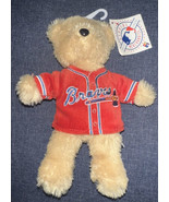 Atlanta Braves Plush Teddy Bear 2011 Good Stuff MLB Baseball Jersey 8” W... - £10.21 GBP