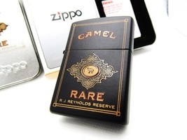 Camel Exotic Blend Black matte Zippo 1999 MIB Rare - £298.24 GBP