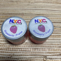 NYC New York Color Strawberry 501A Fruit Flavored Lip Gloss Lot of 2 - £7.11 GBP