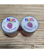 NYC New York Color Strawberry 501A Fruit Flavored Lip Gloss Lot of 2 - £6.98 GBP