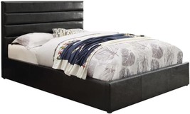Coaster Home Furnishings Upholstered Bed, Queen, Black - £515.23 GBP