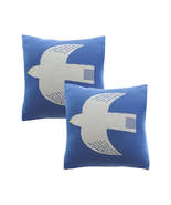 SOGA Set of 2 Classic Blue Dove 45cm Decorative Christmas Pillow Covers - $90.84 CAD