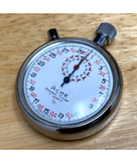 Vintage ACME 7J Swiss Stop Watch Silver White Hand-Wind Mechanical Stopw... - $130.34 CAD