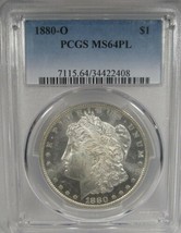 Scarce 1880-O Morgan Silver Dollar PCGS MS64 PL Coin AL49 - £3,863.14 GBP
