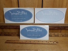 Lot of 3 All Classical Portland- we love this music Stickers 7x3&quot; Sticker Decal - £14.55 GBP