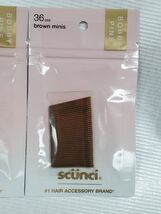 3 Pack Scunci Hair Accessory Bobby Pins Brown Minis 36pcs image 2