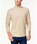 Club Room Men&#39;s Solid Turtleneck Shirt Toast Heather M B4HP - $10.95