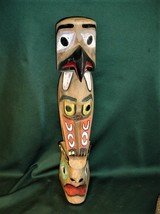 Vintage Pacific Northwest Indian Tribal 4 Face House Totem - £212.00 GBP