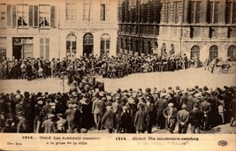 Wwi RPPC-1914 GHENT-INHABITANTS Assist In Taking The Town From The Germans BK37 - £3.12 GBP