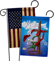 Easter Cross - Impressions Decorative USA Vintage - Applique Garden Flags Pack - - £24.75 GBP