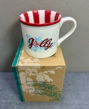 New in Box Starbucks Holiday 2007 Coffee Tea Mug Cup JOLLY - $14.84