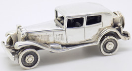 Vintage Italiano Fatto Argento Sterling 925 Rolls-Royce Auto Grande Statuina - £98.68 GBP