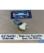 OEM 64 Cadillac Eldorado BRAKE LINE PIPE CONNECTION TEE TREE BRASS FITTING - $237.43 CAD