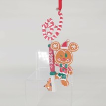 2020 Disney Store Mickey Mouse Christmas Gingerbread Man Key sketchbook ornament - £22.94 GBP