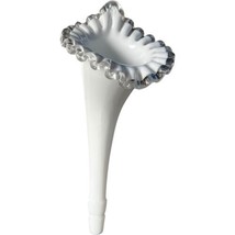 Vintage Fenton Silver Crest Epergne Horn 10 1/4&quot; Tall Replacement Spare ... - £14.62 GBP