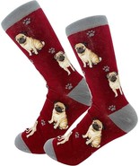 Happy Tails Pug Socks Pet Lovers Soft Socks One Size Fit Most - $17.59 CAD
