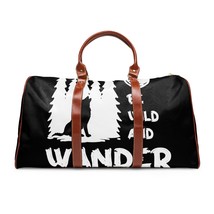 Personalized Waterproof Travel Bag: Wild and Wander Wolf Design for Adventurers - £74.69 GBP