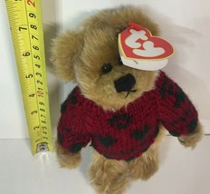 Ty Attic Treasures BEARKHARDT Collectible Plush Bear with Tag Retired - £5.24 GBP