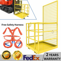 43"x45"Forklift Safety Cage Basket Safety Cage 2 Person Work Platform 1300LBS - £375.68 GBP