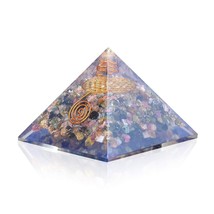 Orgone Pyramid, Multi Tourmaline Orgone Energy Generator, Pyramid Of Flo... - £31.96 GBP