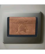 Michigan State Rico Wallet Genuine Leather &amp; Nylon Trifold - $16.34