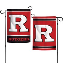 Rutgers Scarlet Knights 12.5 x 18&quot; Double Sided Yard and Garden College... - $16.95